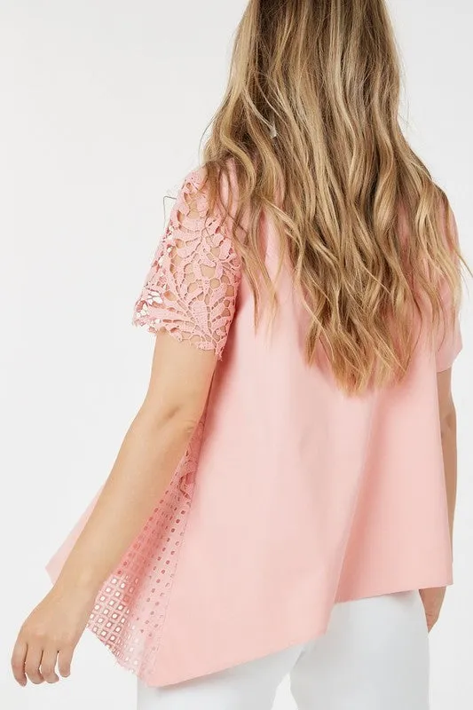 SS Lace Z Top