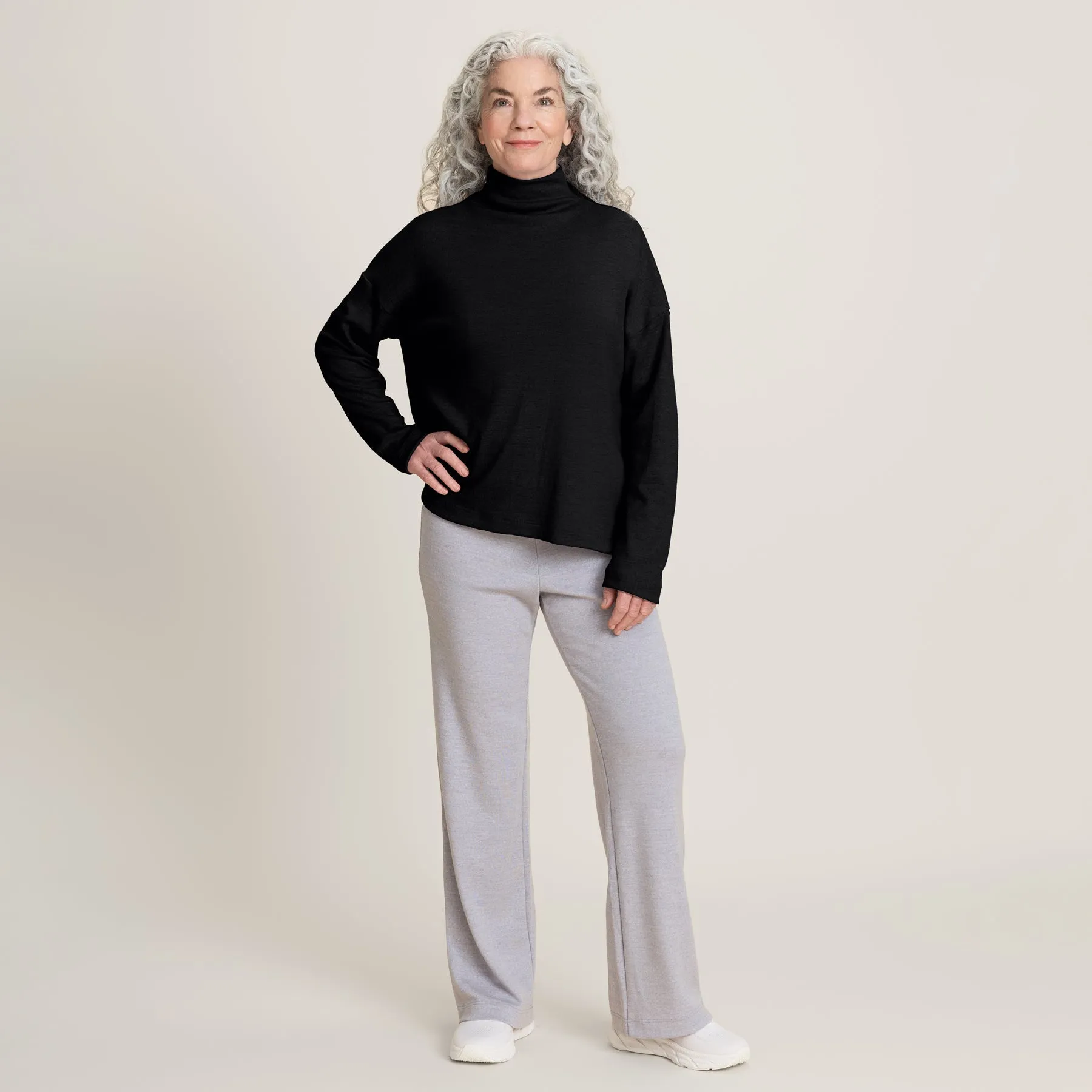 Straight Leg Merino Knit Trousers