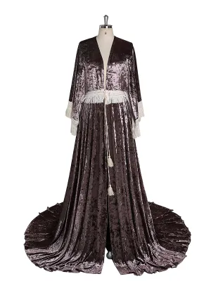 Stretch Velvet Boho Gown Magical Dress for Special Moments Maternity Photo Shoots Dress YEWEN YW220820