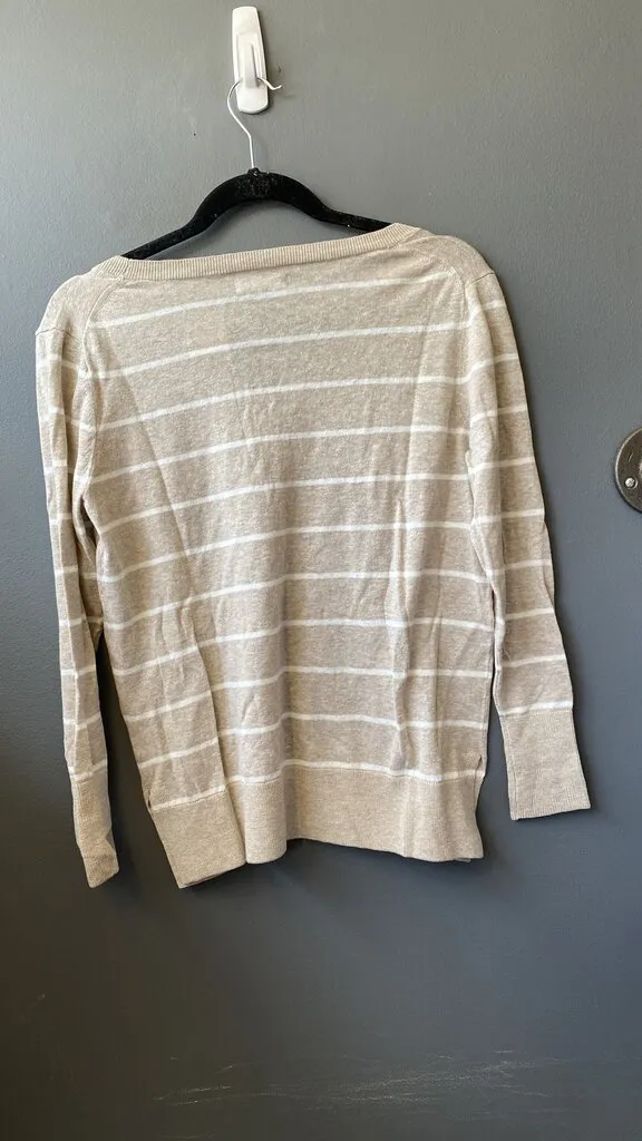 Stripe V neck Sweater
