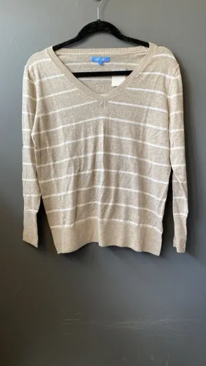 Stripe V neck Sweater