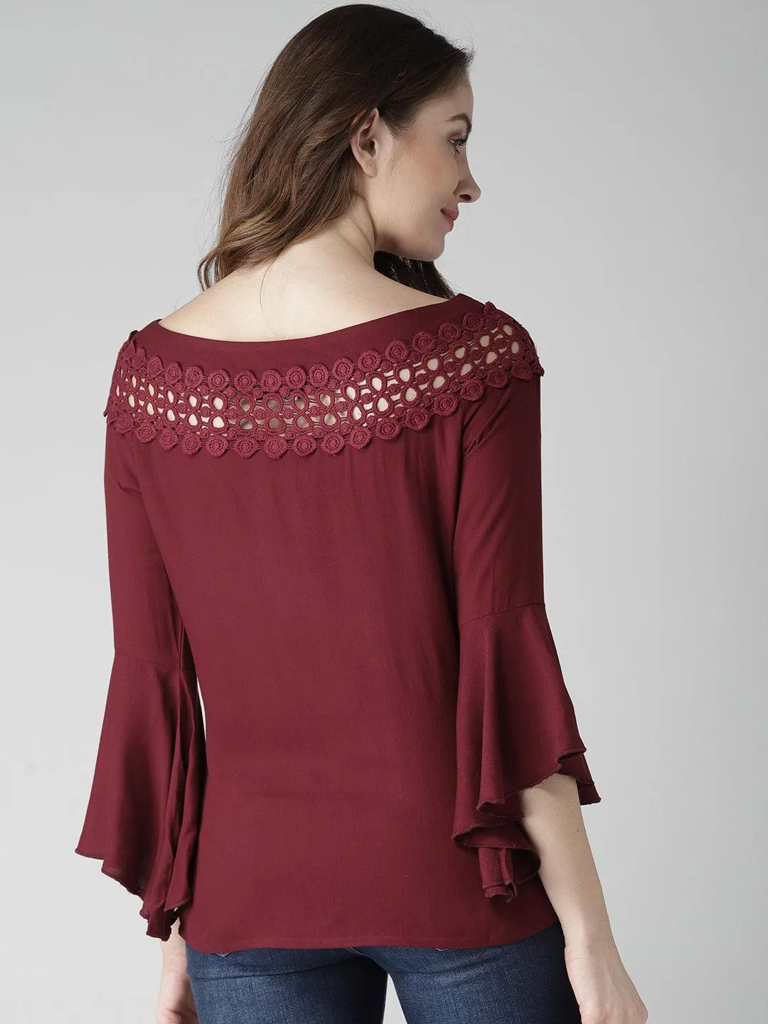 Style Quotient Women Solid Off White viscose rayon smart casual top