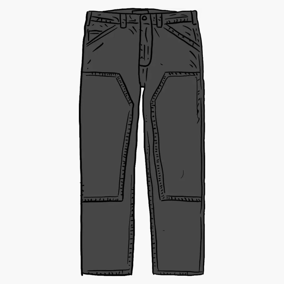 Supreme Double Knee Corduroy Painter Pant Black