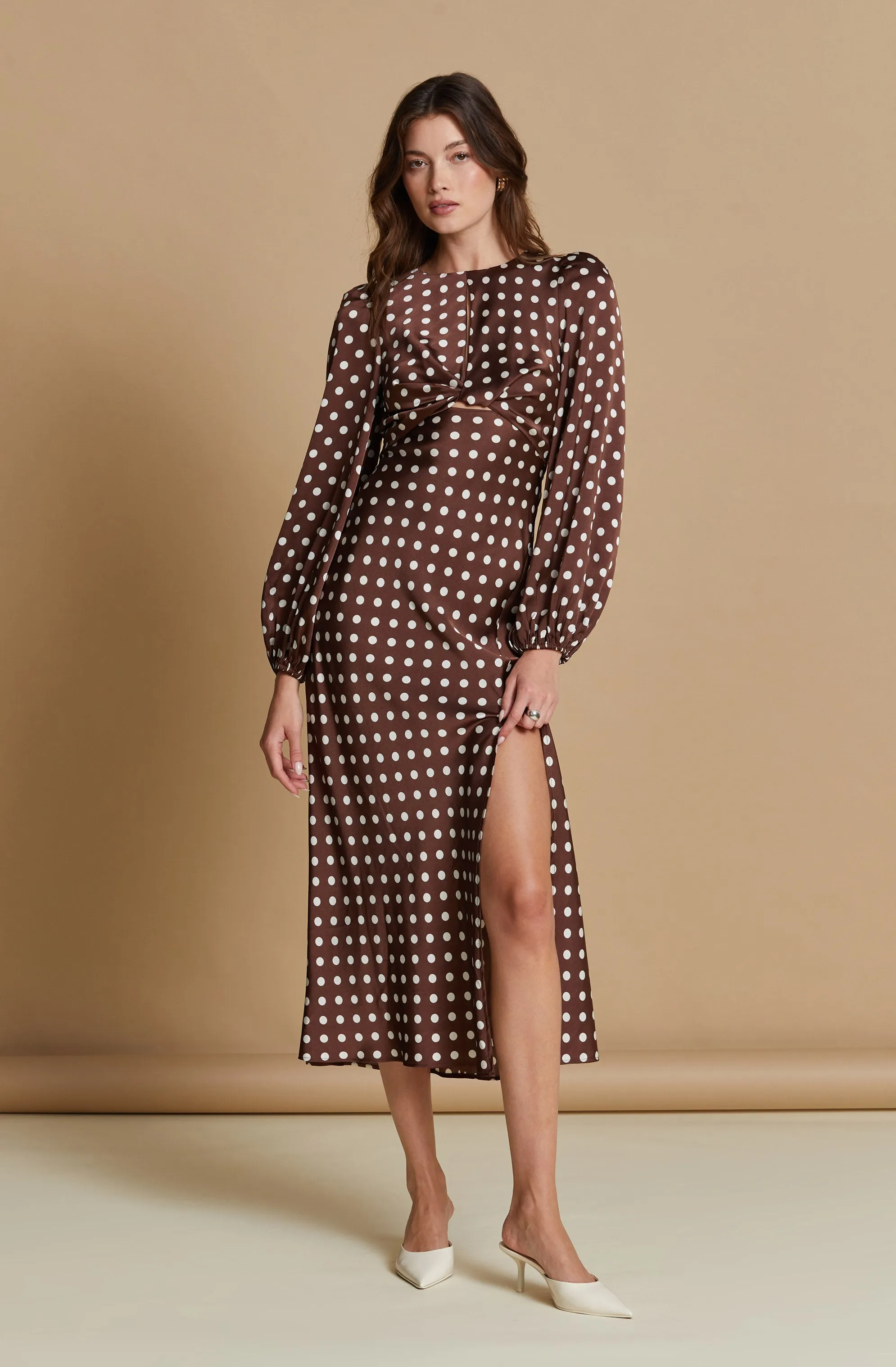 Suzy Polka Dot Midi Dress