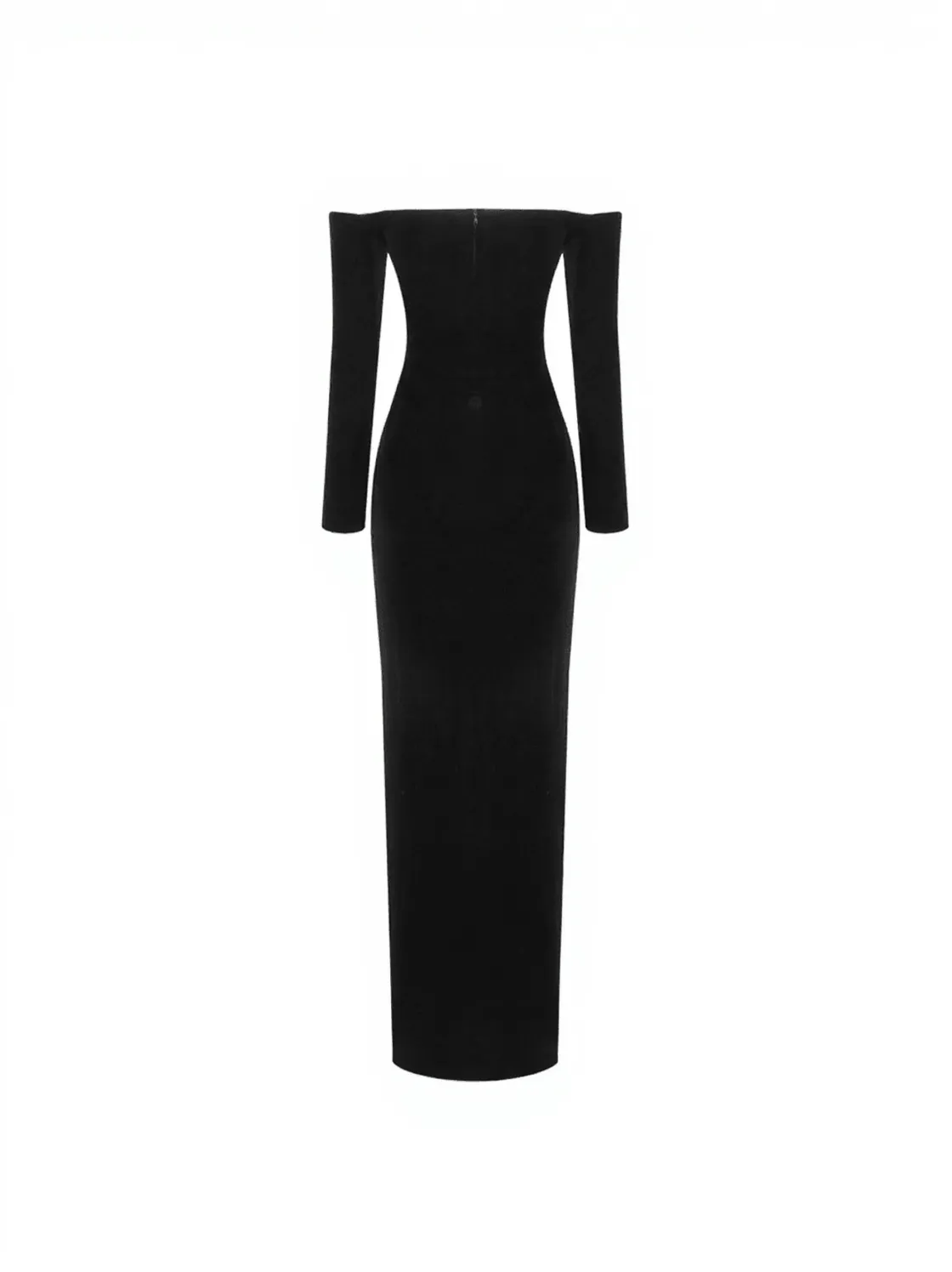 Tal Off Shoulder Lace Velvet Dress
