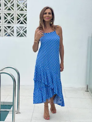 The Earth Maxi - Blue Polka