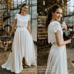 The Haisley Wedding Bridal Separates Cropped Top & Skirt (Customisable)