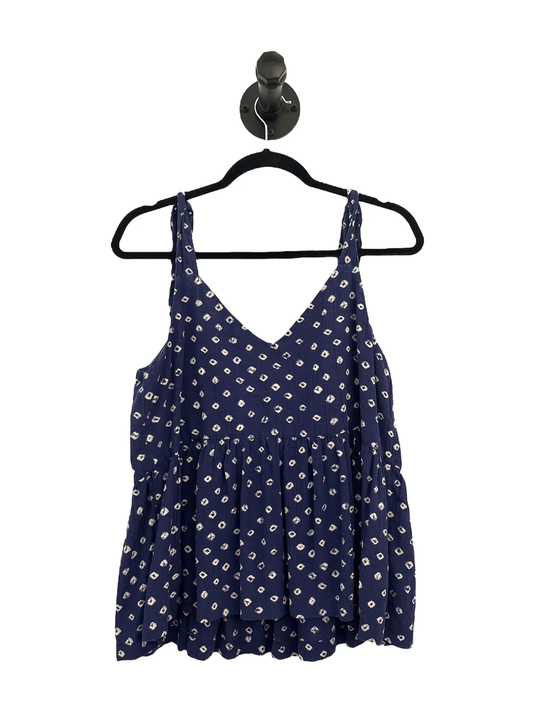 THRIFT- Strappy v neck top - (Size M)