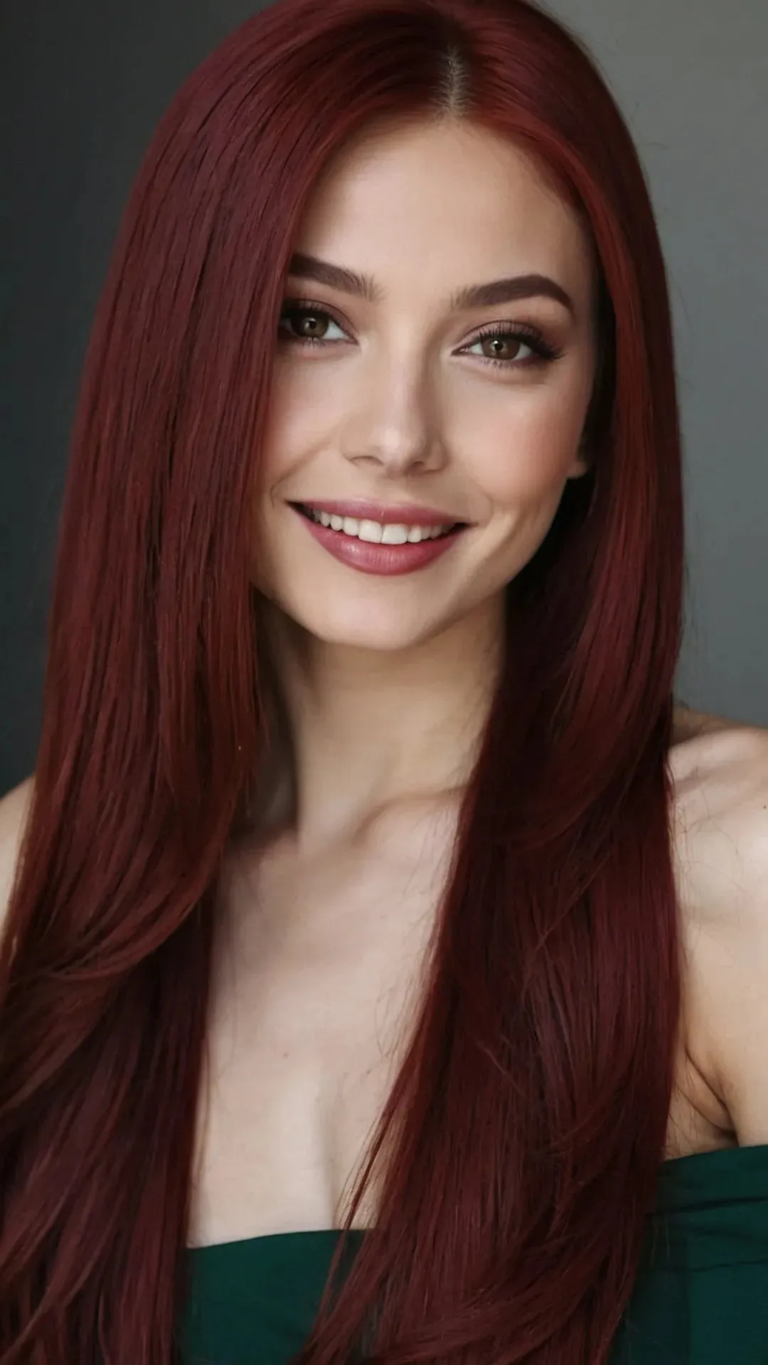 Timeless Elegance: 19 Long Layered Wine Red Styles for Older Divas