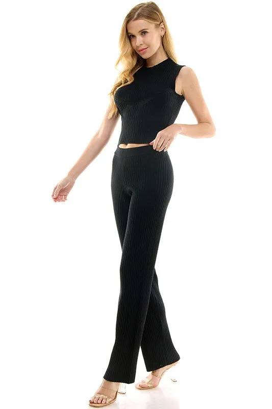 Top And Pants Knit Set