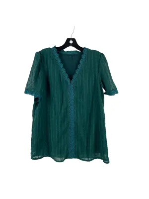 Top Short Sleeve By Clothes Mentor In Green, Size: M