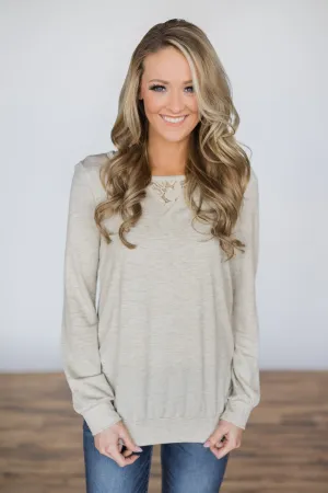 Trace of Lace Top ~ Cream