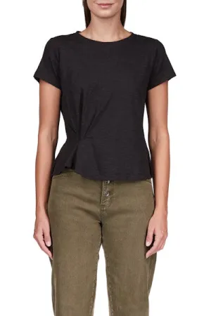 Twist Front Tee in Black