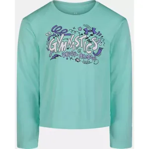 Under Armour Girl's UA Scribble Gymnast Long Sleeve - Neo Turquoise
