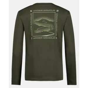 Under Armour Youth Boys' UA Fog Mountain Long Sleeve Tee - Marine OD Green