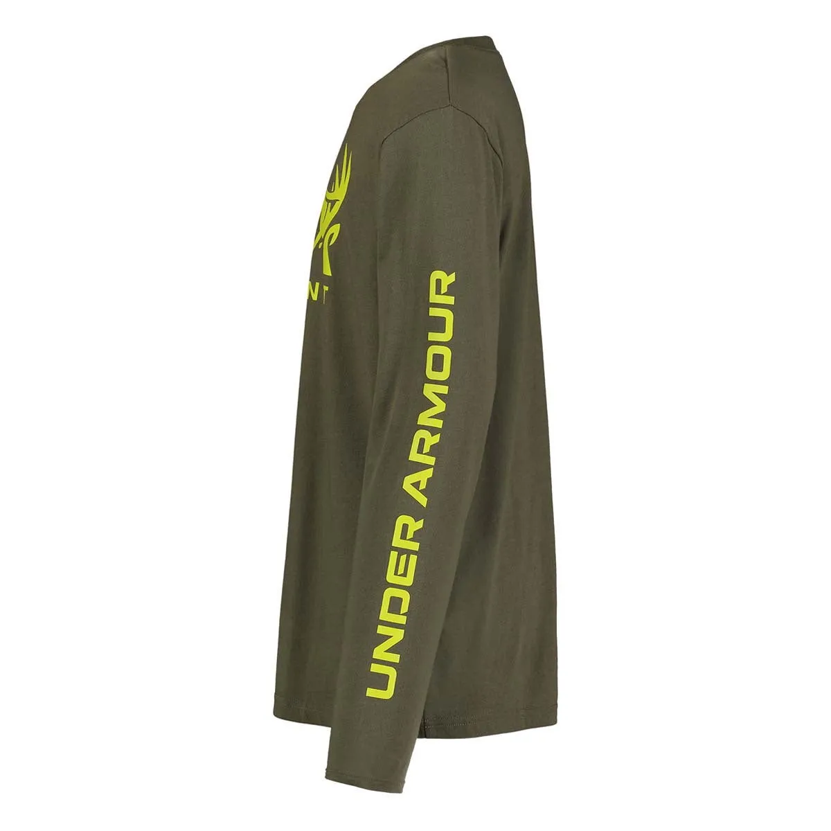 Under Armour Youth Boy's UA Hunt Logo Long Sleeve - Marine OD Green