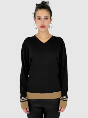 V-Neck Knit Sweater