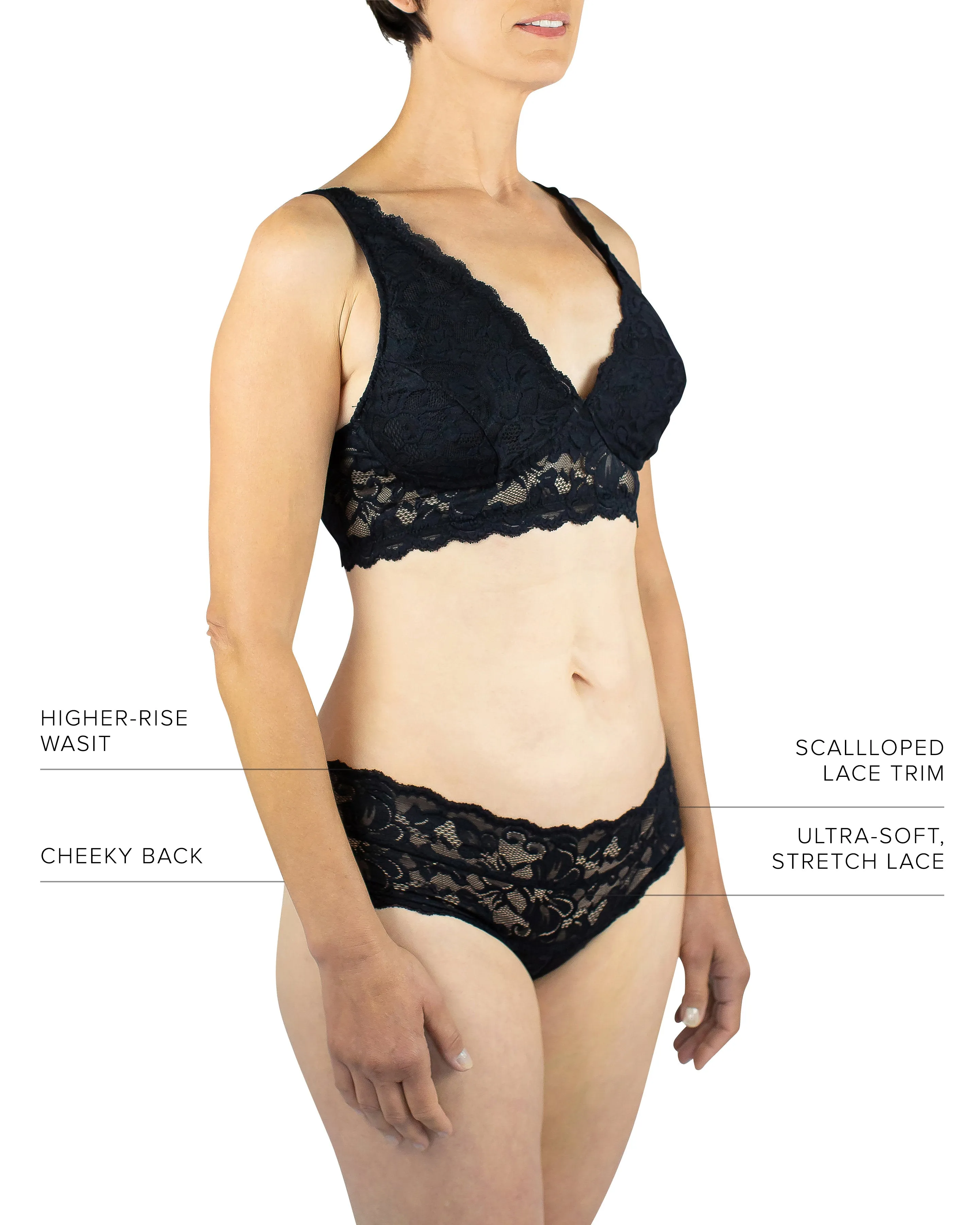 Vela Brazilian Panty, Black