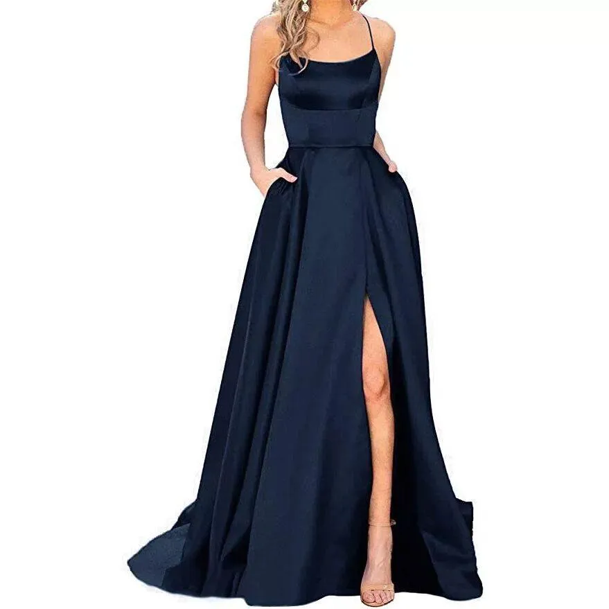 Velvet One Shoulder Formal Party Gown Long Maxi Dress
