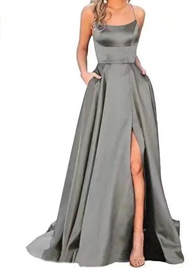 Velvet One Shoulder Formal Party Gown Long Maxi Dress