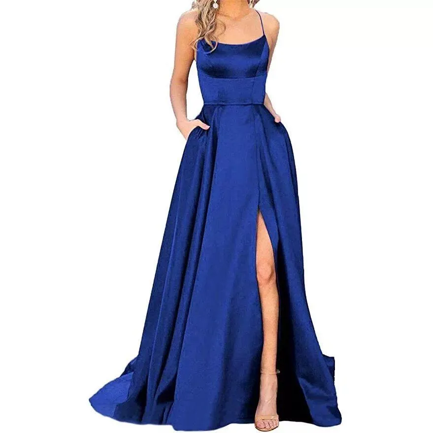 Velvet One Shoulder Formal Party Gown Long Maxi Dress