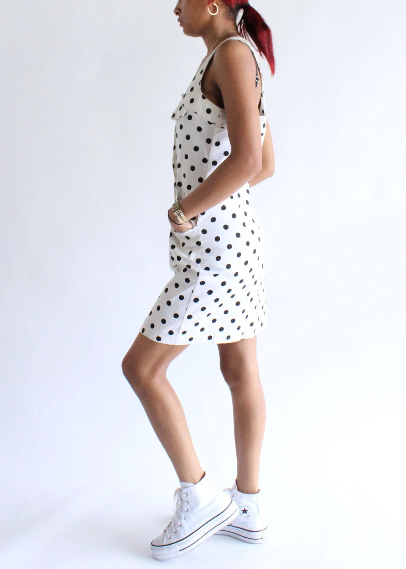Vintage Polka Dot Dress D0041