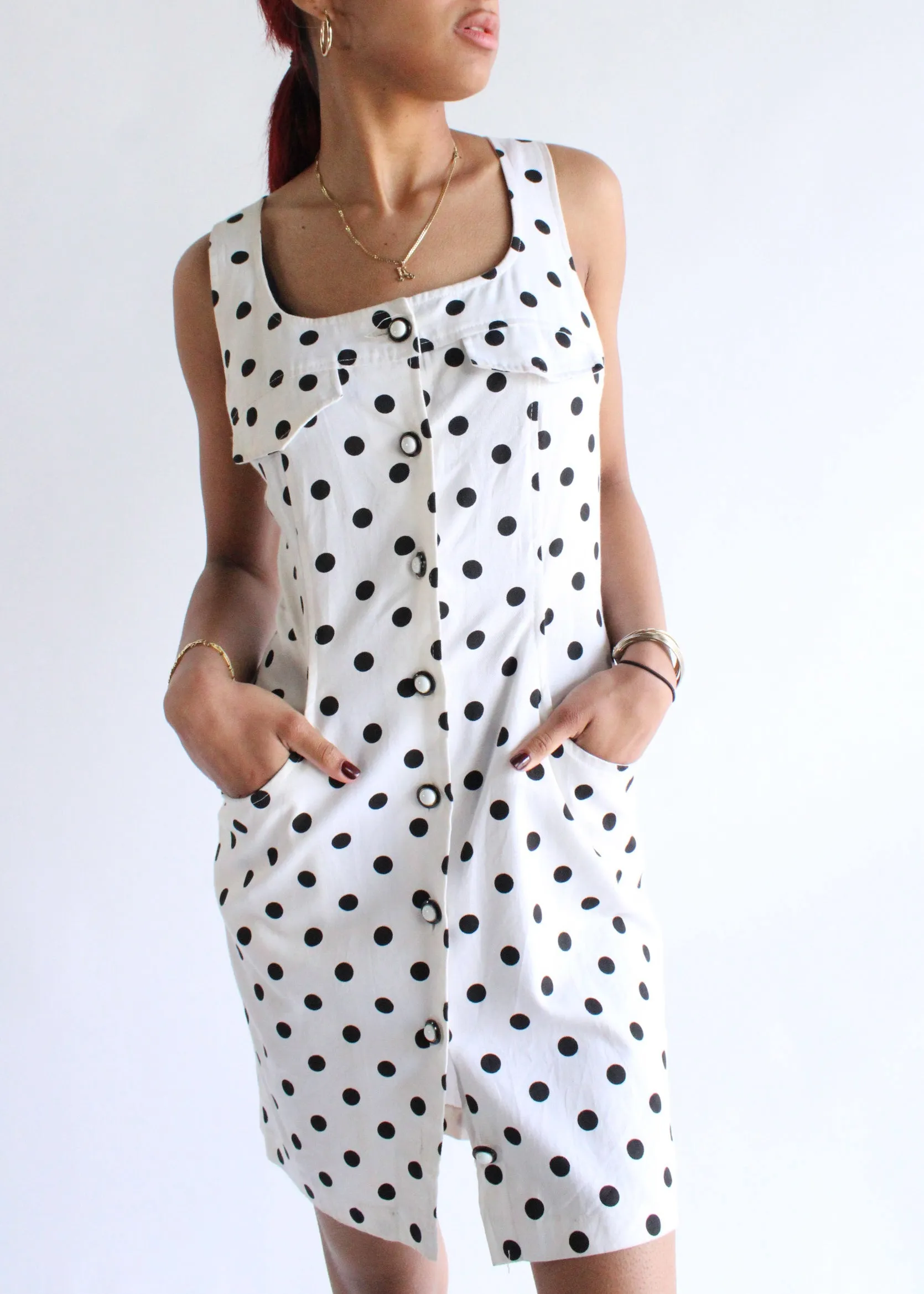 Vintage Polka Dot Dress D0041