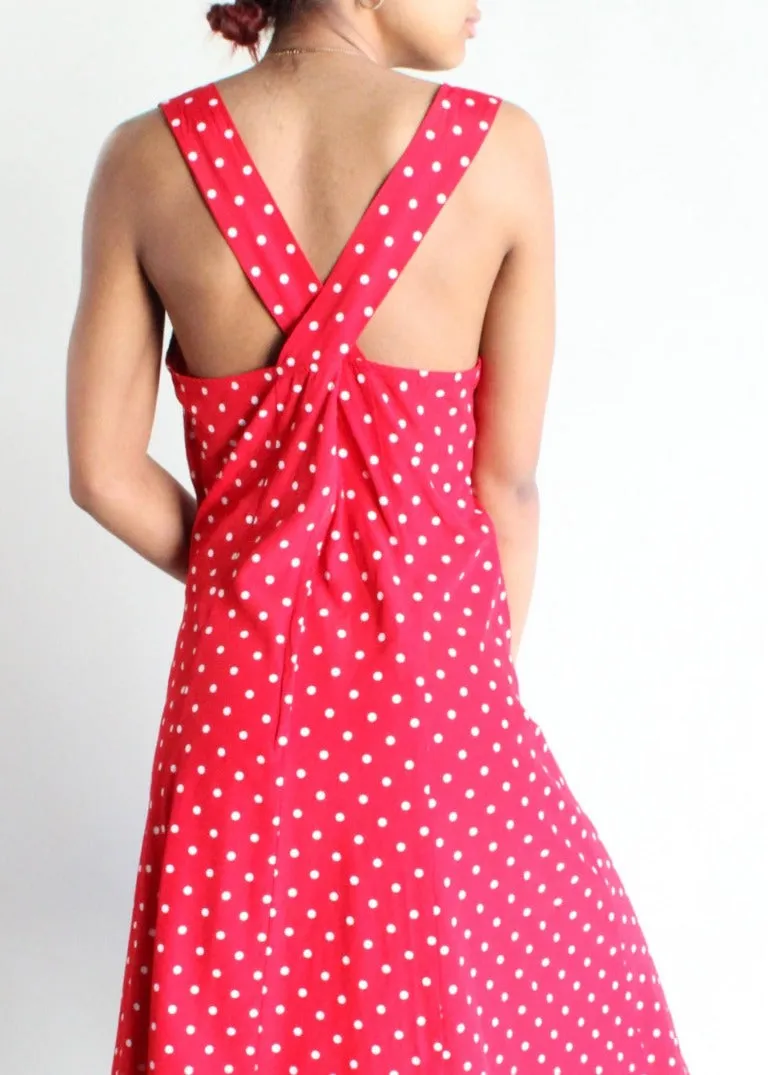 Vintage Polka Dot Dress D0202