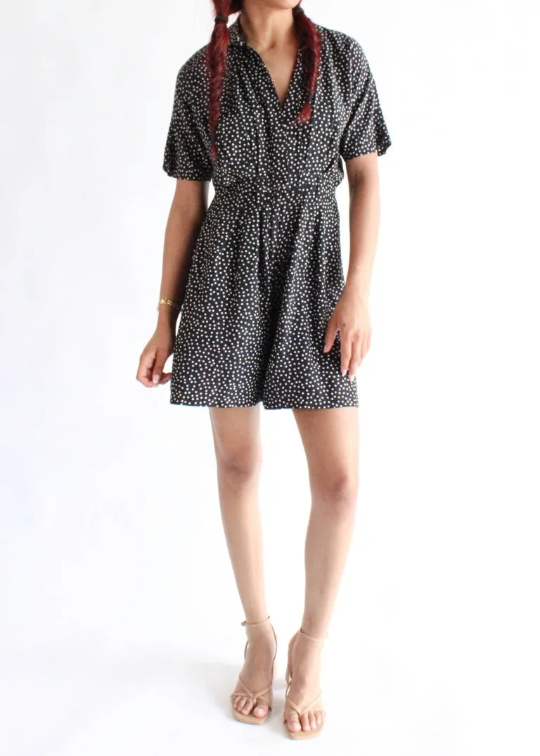 Vintage Polka Dot Romper D0564