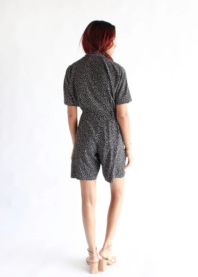 Vintage Polka Dot Romper D0564