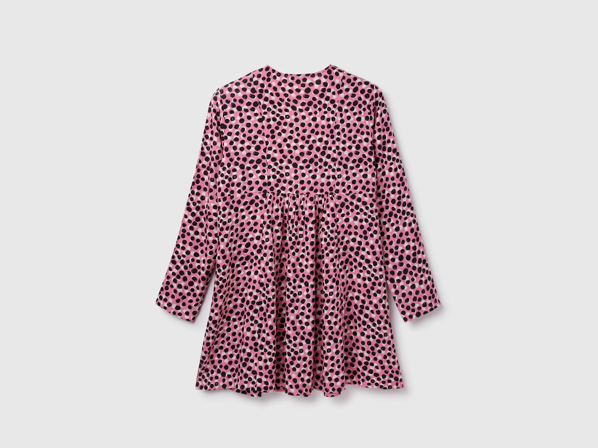 Viscose Polka Dots V-Neck Women Dresses