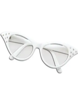 White Fifties Glasses