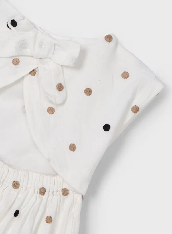 White Polka Dot Dress | 3921