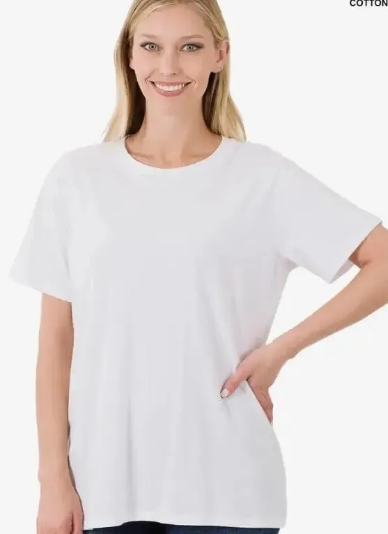 White Short Sleeve Top
