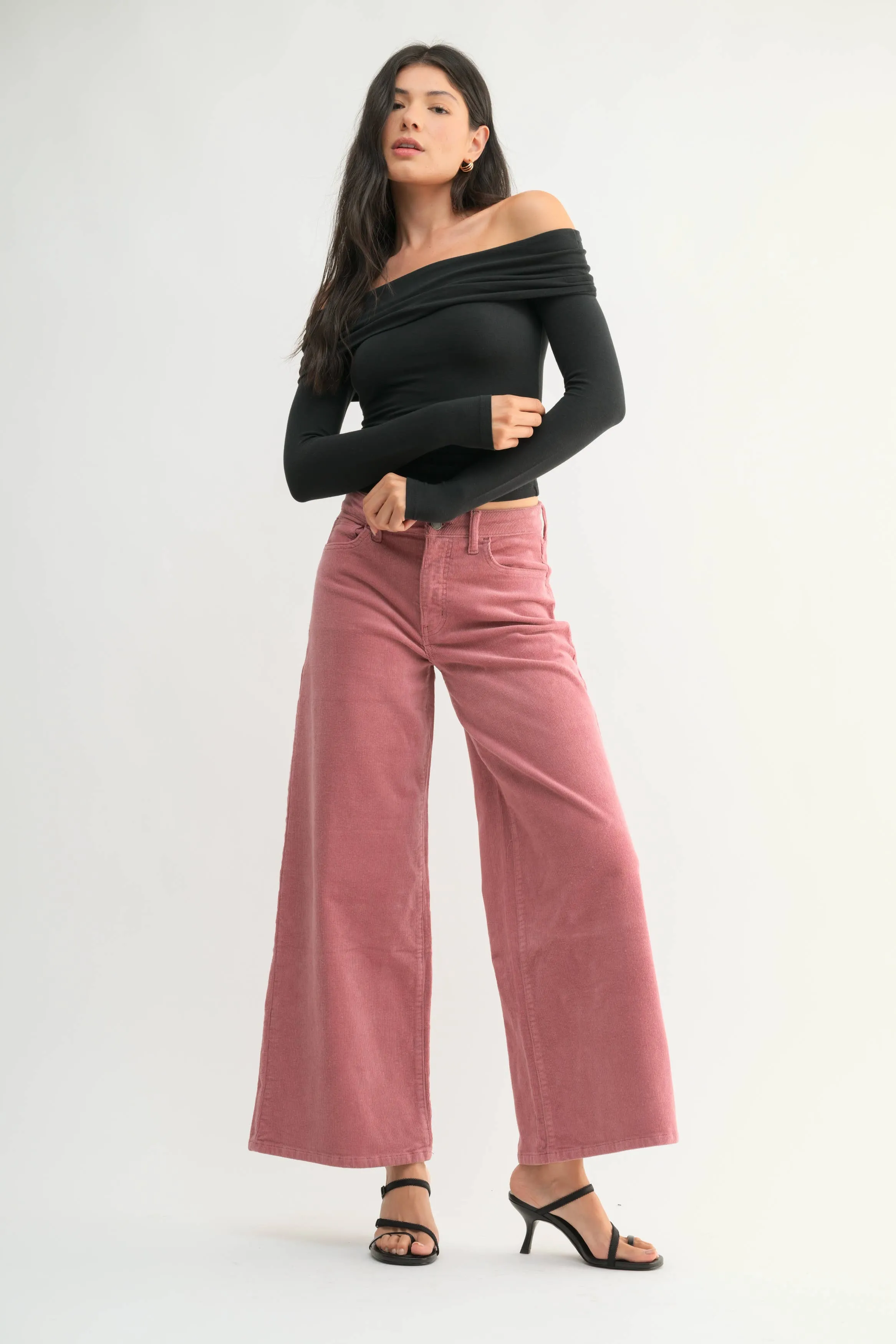 Wide Leg Corduroy Pants