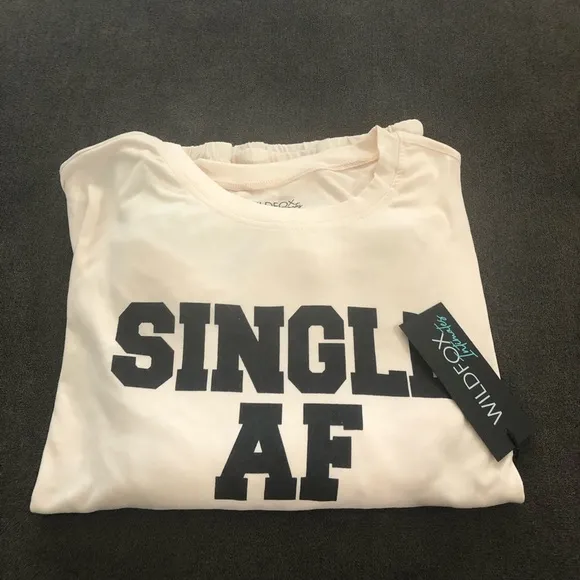 Wildfox Single AF Pajamas Cream &amp; Black Large