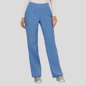 Women's Elastic Waistband Cargo Pull-On Scrub Pant | Ciel