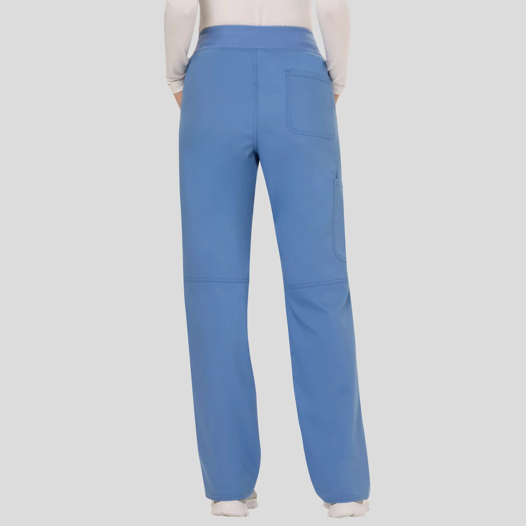 Women's Elastic Waistband Cargo Pull-On Scrub Pant | Ciel