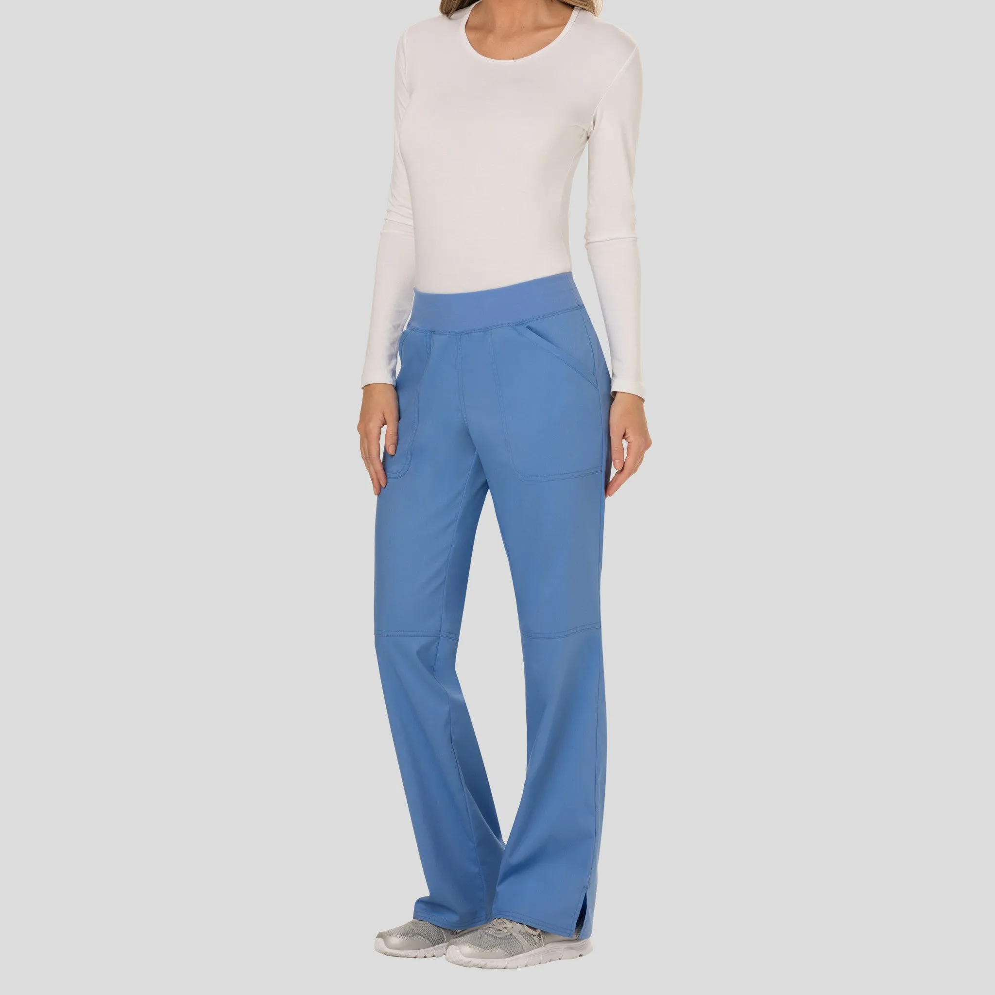 Women's Elastic Waistband Cargo Pull-On Scrub Pant | Ciel