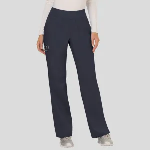 Women's Elastic Waistband Cargo Pull-On Scrub Pant | Pewter