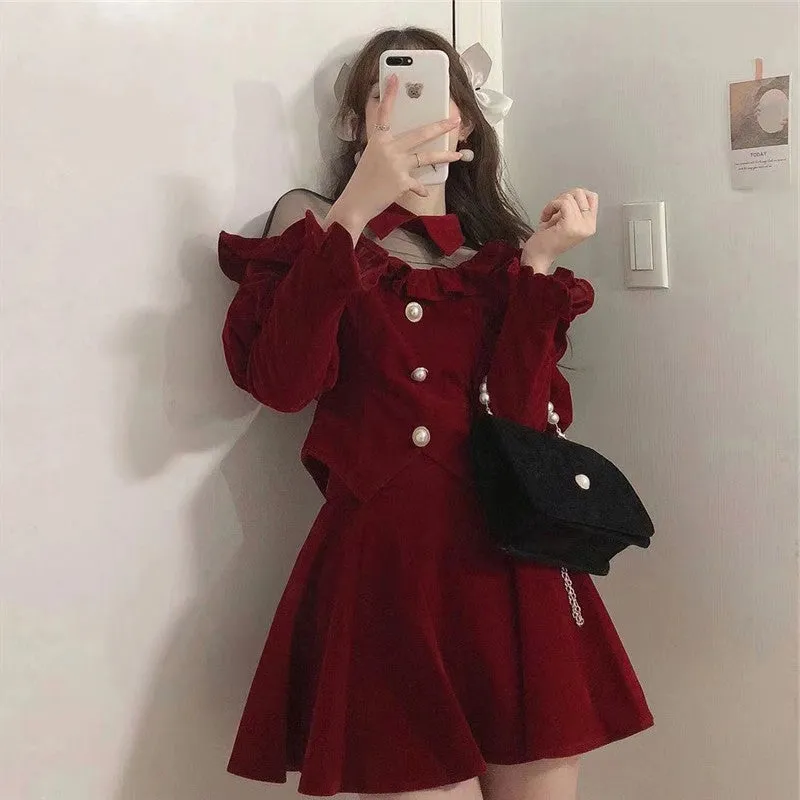 Women's high waist solid color dress  KF50521