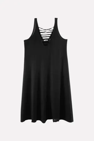 Womens Sleeveless Strappy Back Swing Tank Top