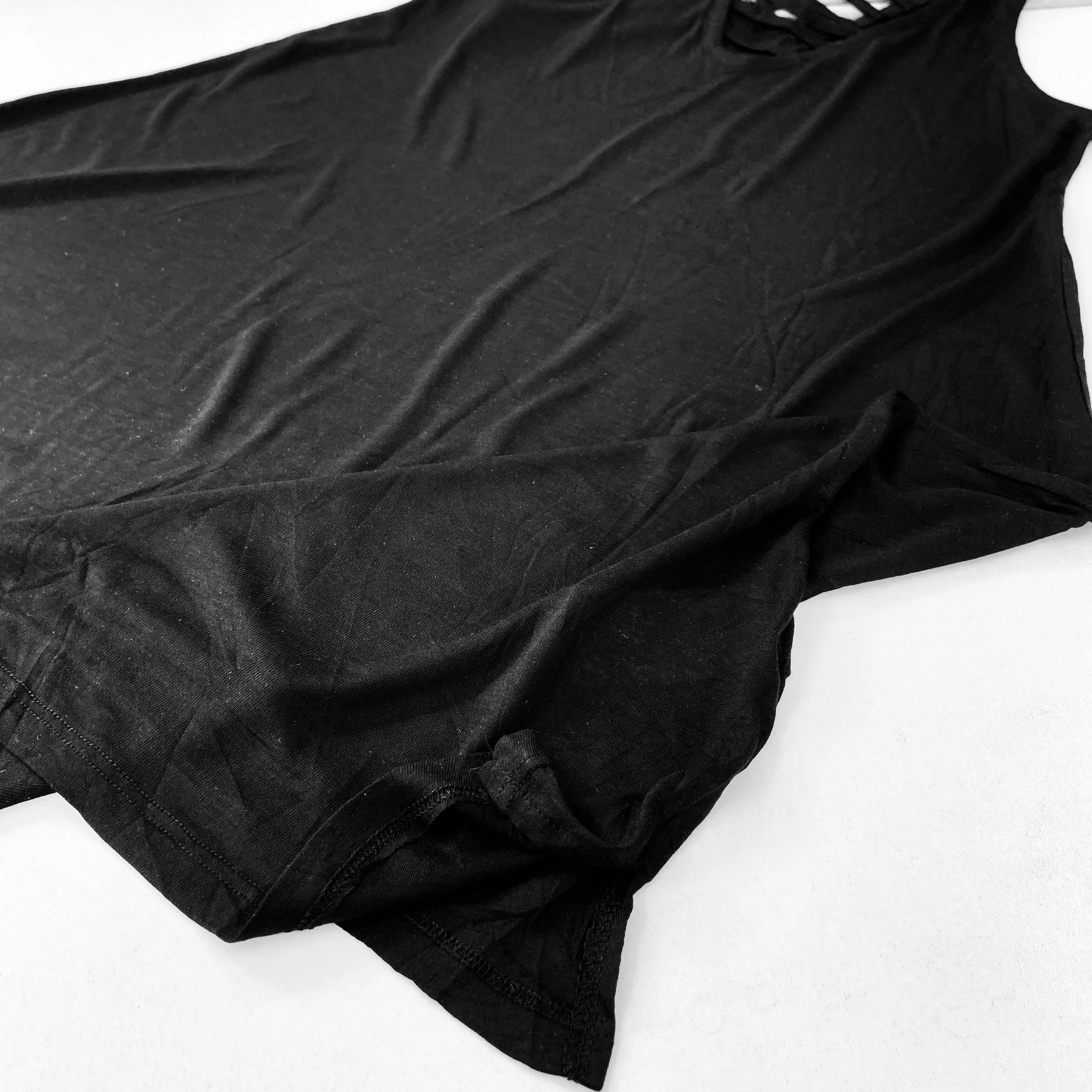 Womens Sleeveless Strappy Back Swing Tank Top
