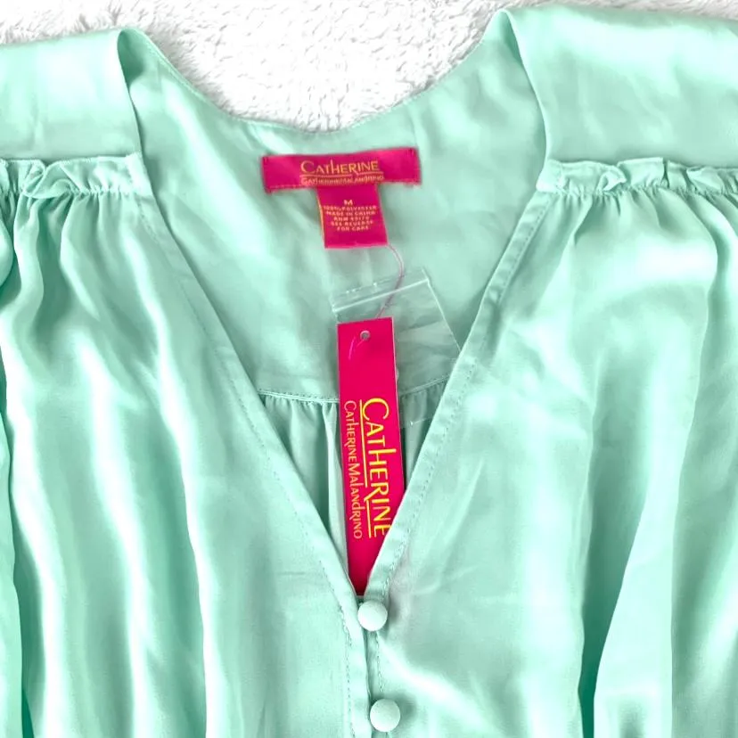 Women's Top Bell Sleeve V-Neck Blouse
