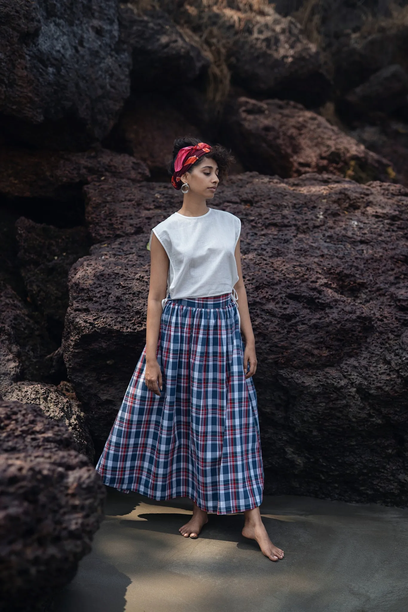 Wrap Skirt - Checks