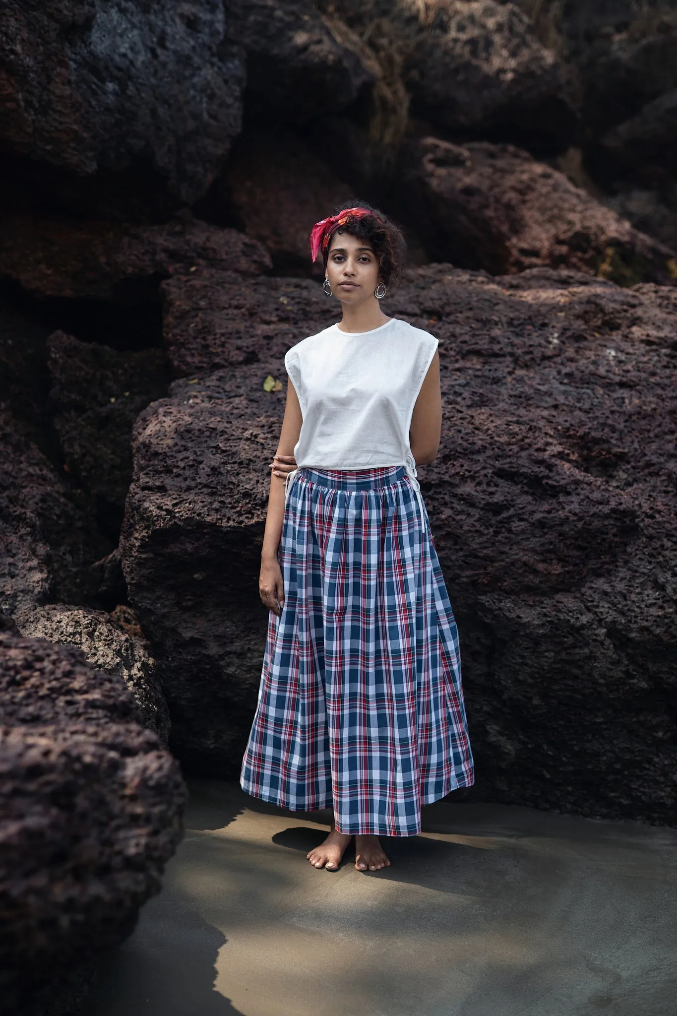 Wrap Skirt - Checks