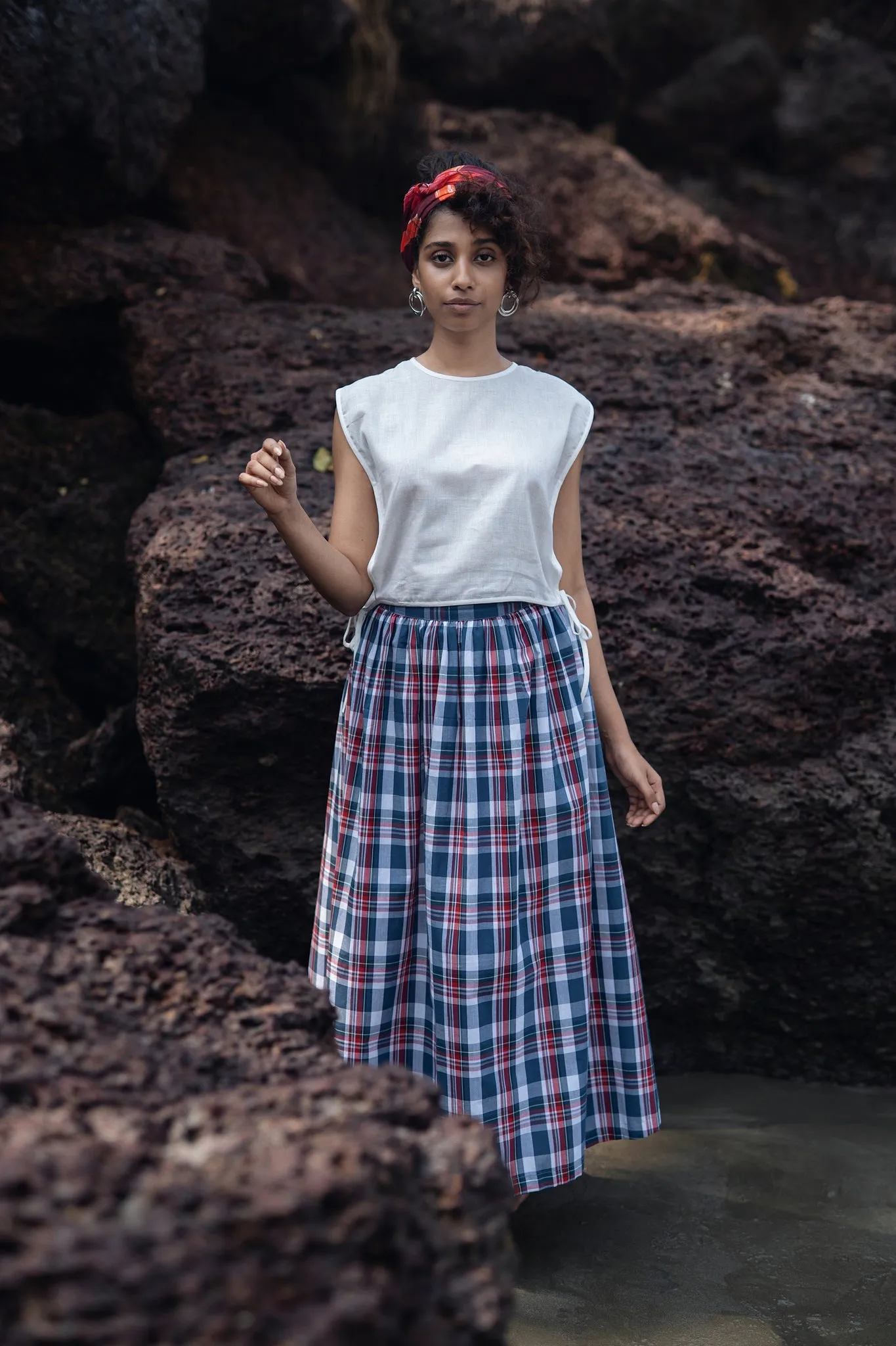 Wrap Skirt - Checks
