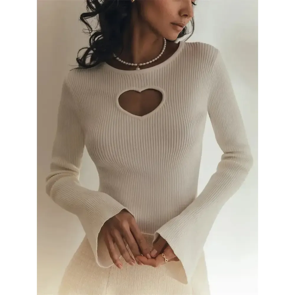 Y2K Heart Cut-Out Full Zip Corduroy Jacket