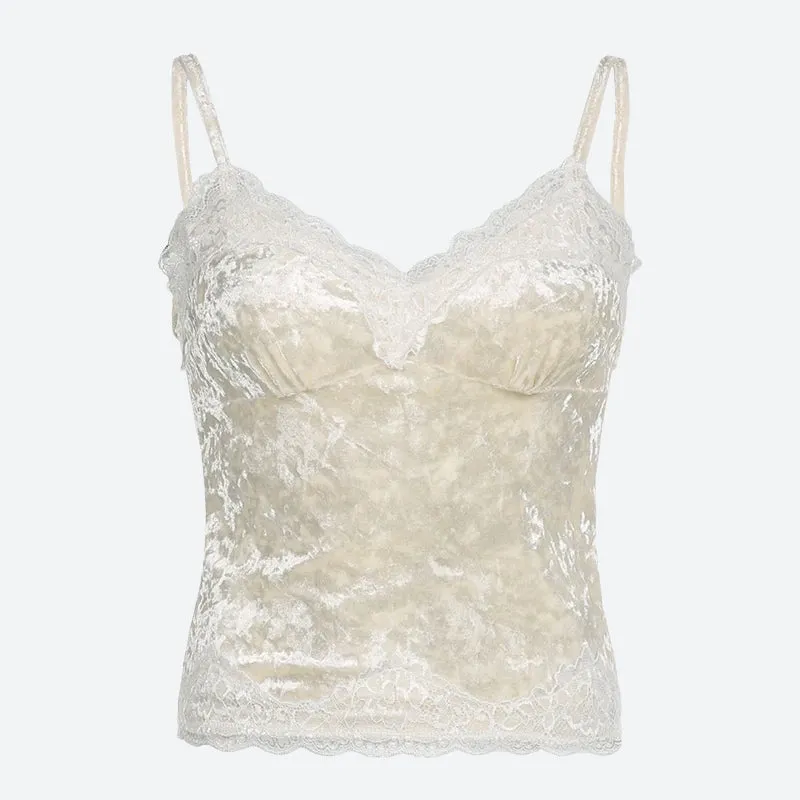 Y2K Velvet Cami Top