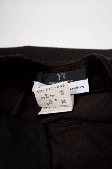 Y’s Yohji Yamamoto Autumn / Winter 2002 Double Pants